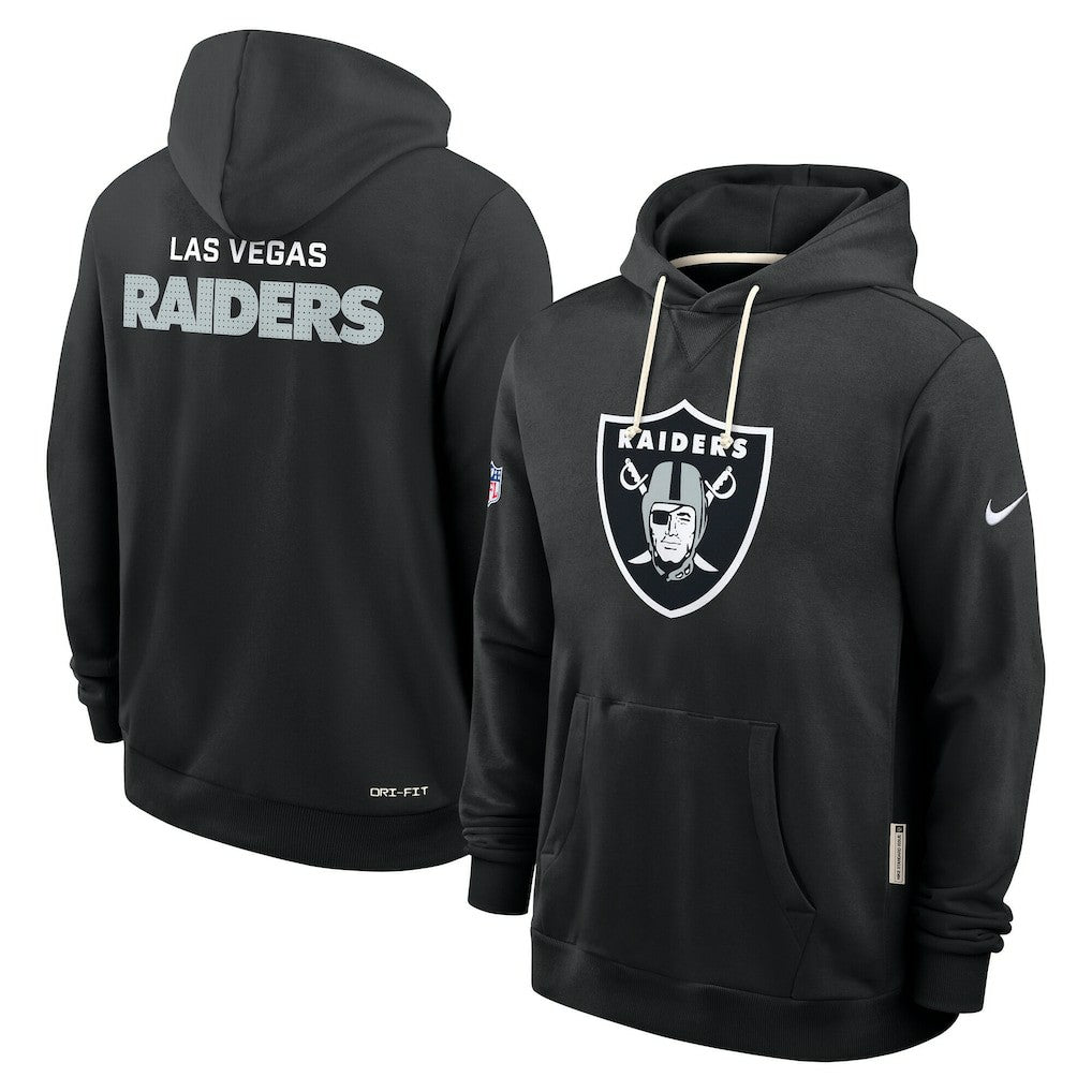 Sideline Standard Issue Initial Home Dri-FIT Hoodie - Las Vegas Raiders