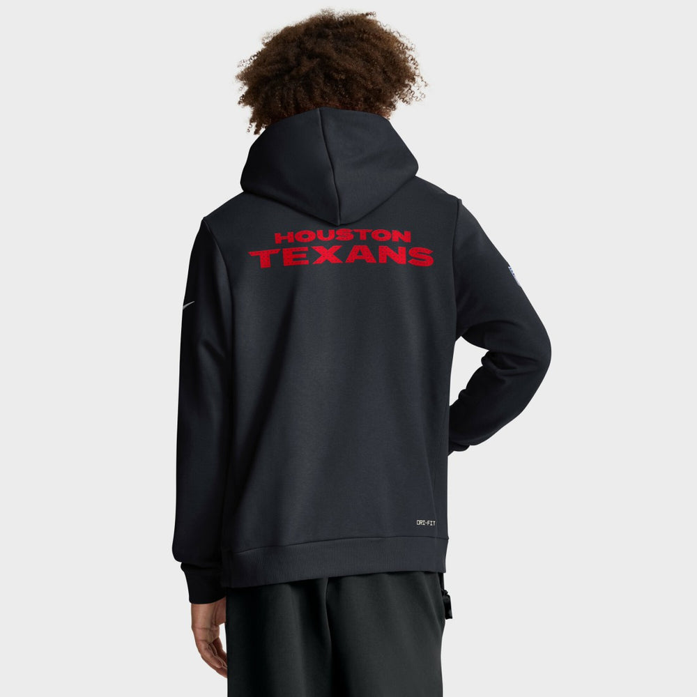 Sideline Standard Issue Initial Home Dri-FIT Hoodie - Houston Texans