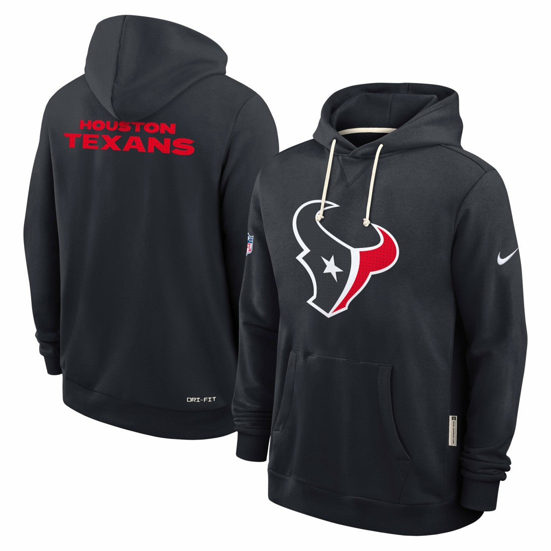 Sideline Standard Issue Initial Home Dri-FIT Hoodie - Houston Texans