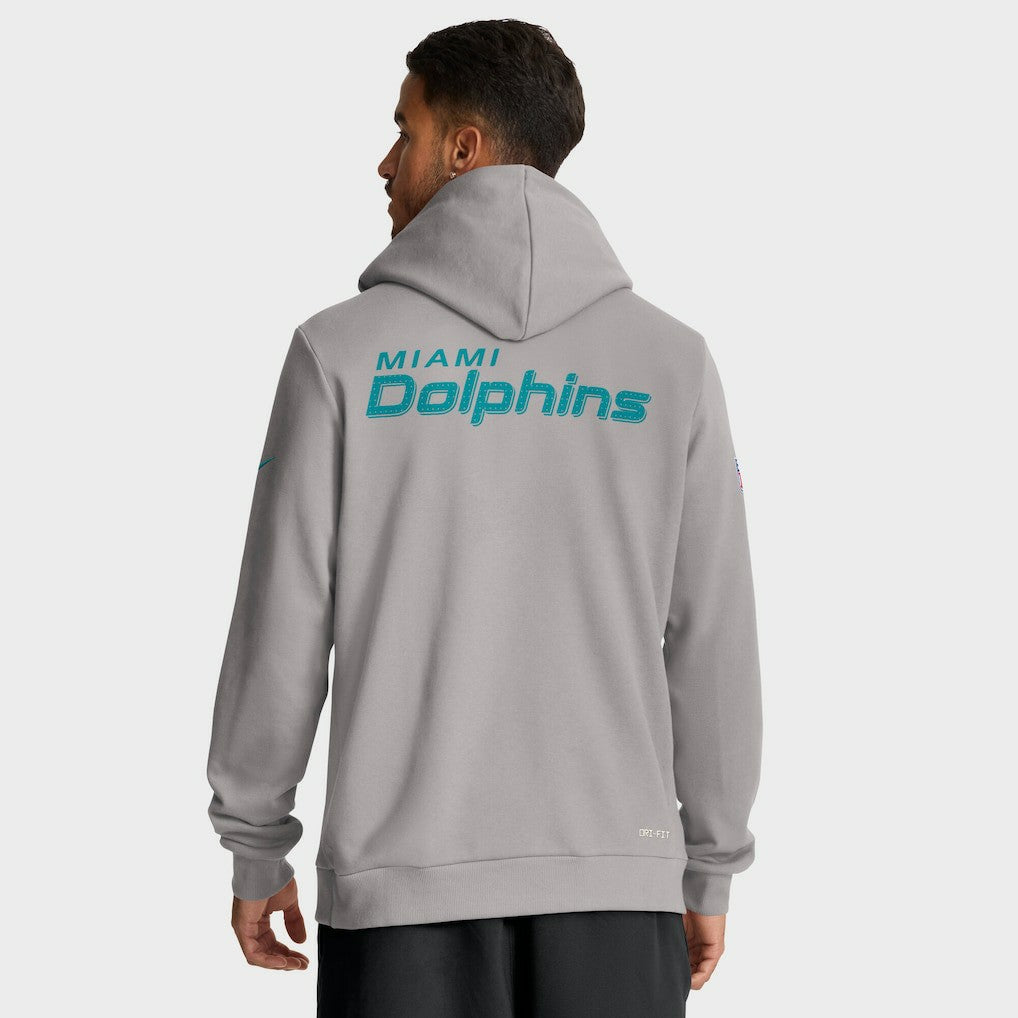 Sideline Standard Issue Initial Home Dri-FIT Hoodie - Miami Dolphins