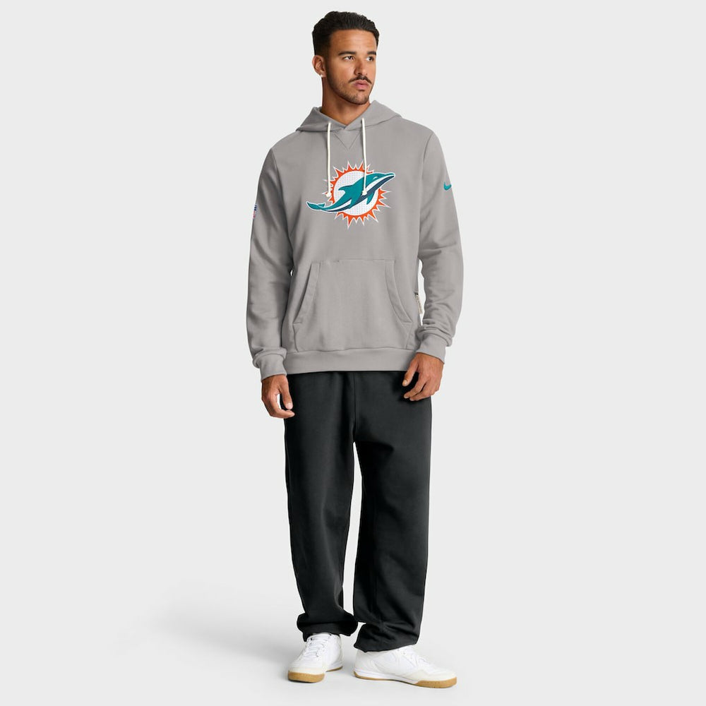 Sideline Standard Issue Initial Home Dri-FIT Hoodie - Miami Dolphins