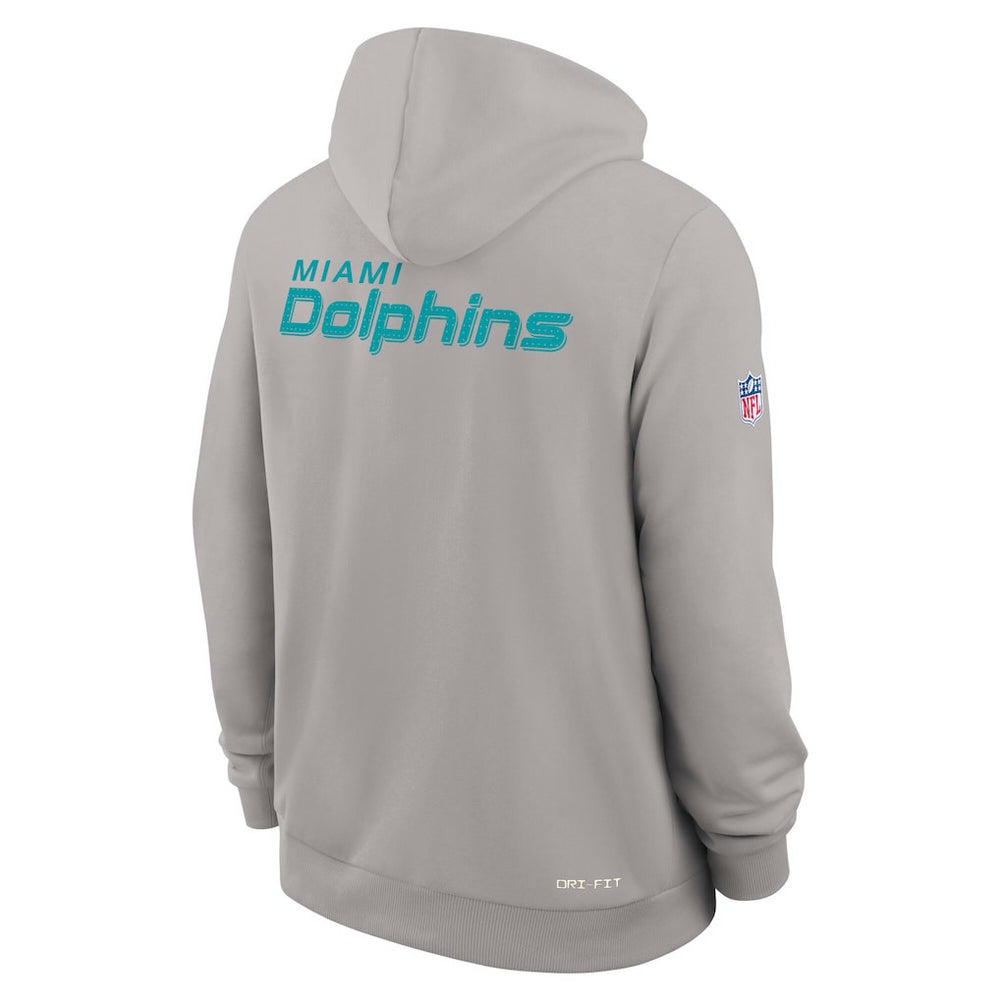 Sideline Standard Issue Initial Home Dri-FIT Hoodie - Miami Dolphins