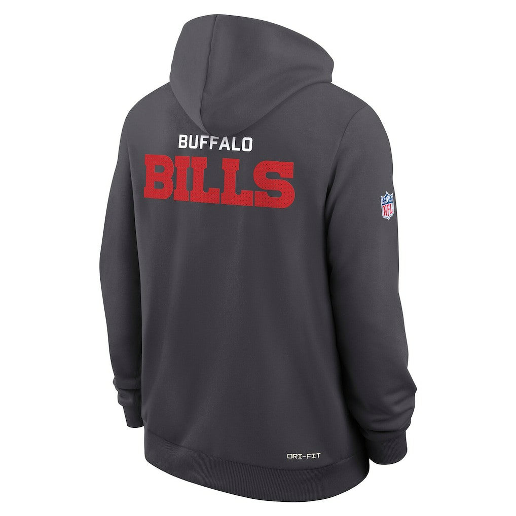 Sideline Standard Issue Initial Home Dri-FIT Hoodie - Buffalo Bills