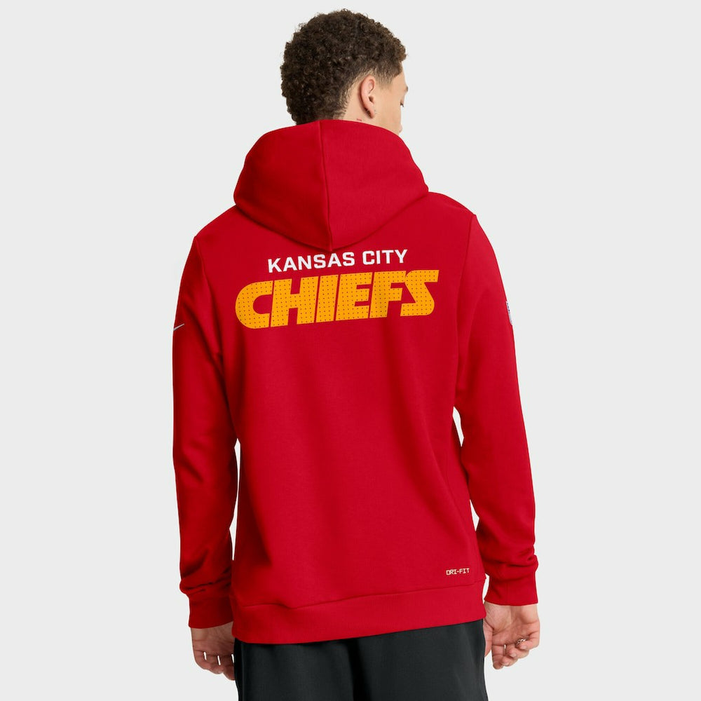 Sideline Standard Issue Initial Home Dri-FIT Hoodie - Kansas City Chiefs