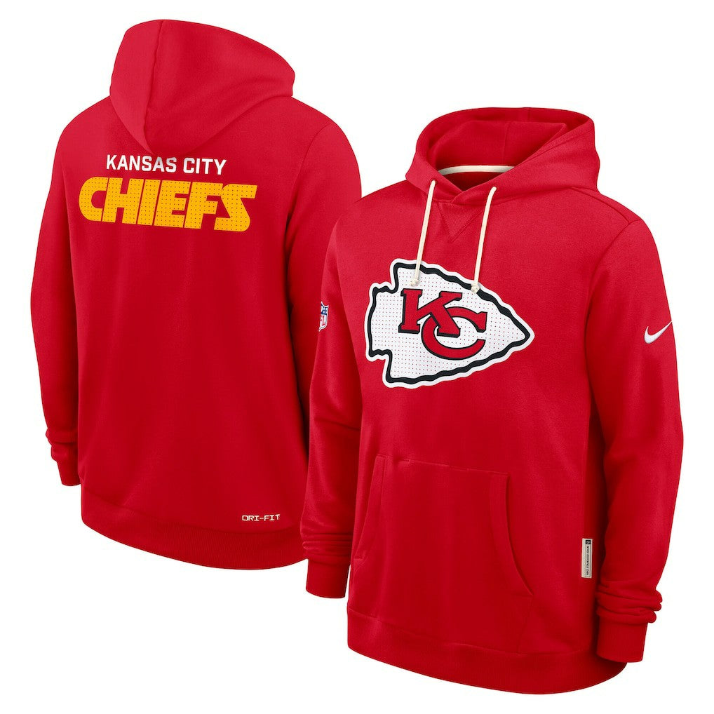 Sideline Standard Issue Initial Home Dri-FIT Hoodie - Kansas City Chiefs