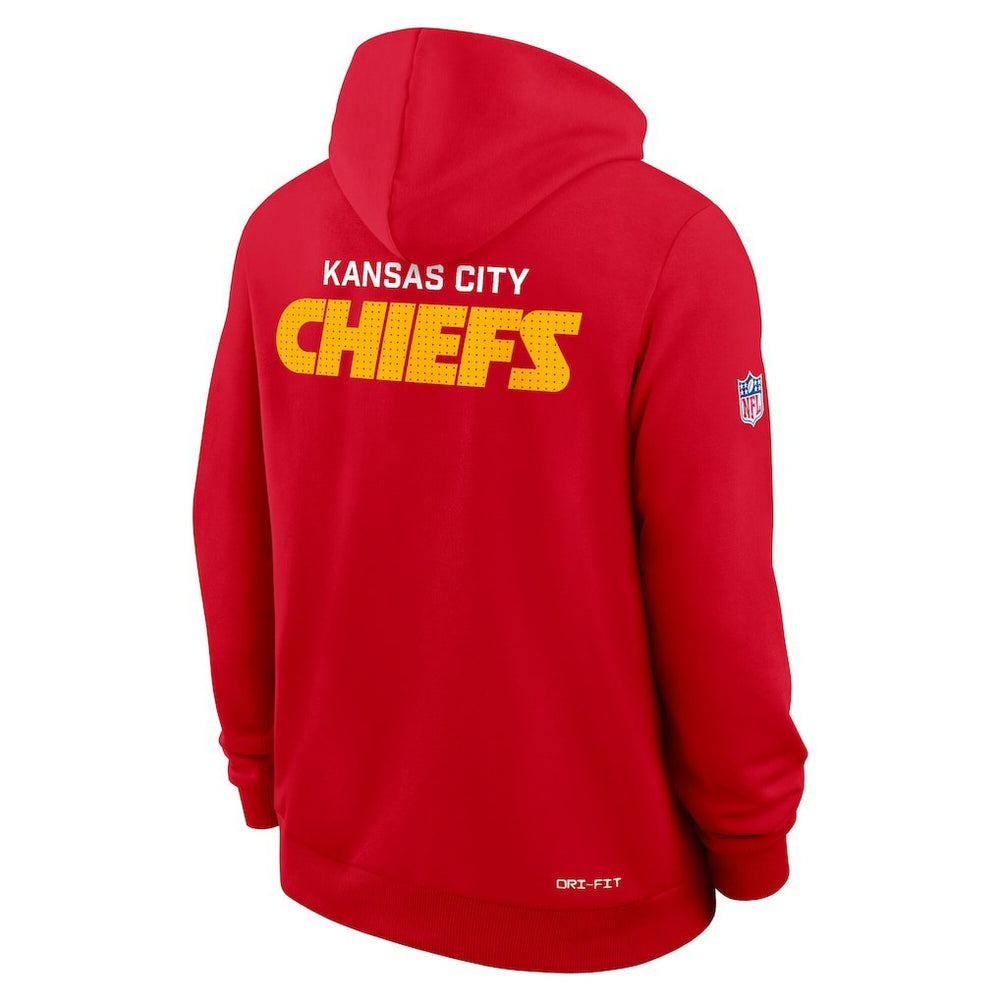 Sideline Standard Issue Initial Home Dri-FIT Hoodie - Kansas City Chiefs