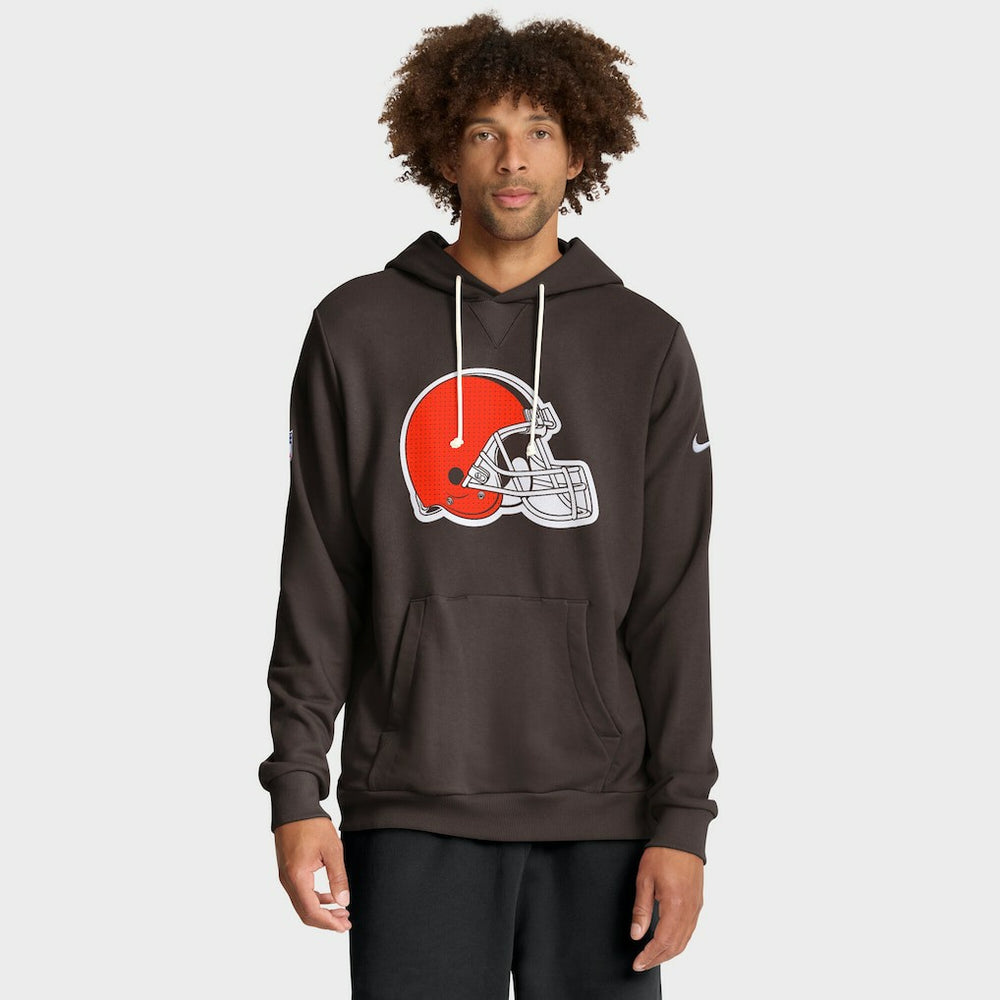 Sideline Standard Issue Initial Home Dri-FIT Hoodie - Cleveland Browns