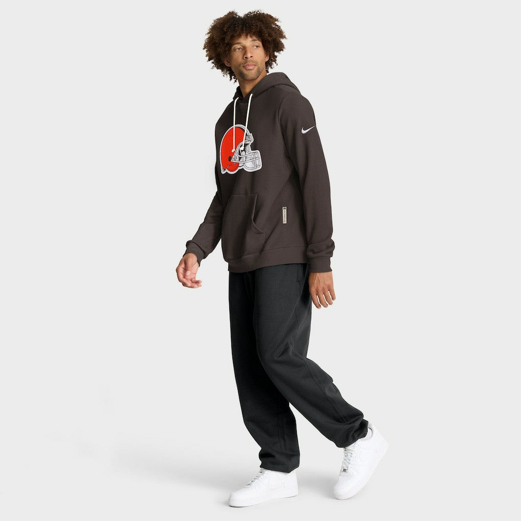 Sideline Standard Issue Initial Home Dri-FIT Hoodie - Cleveland Browns