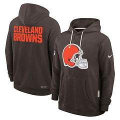 Sideline Standard Issue Initial Home Dri-FIT Hoodie - Cleveland Browns