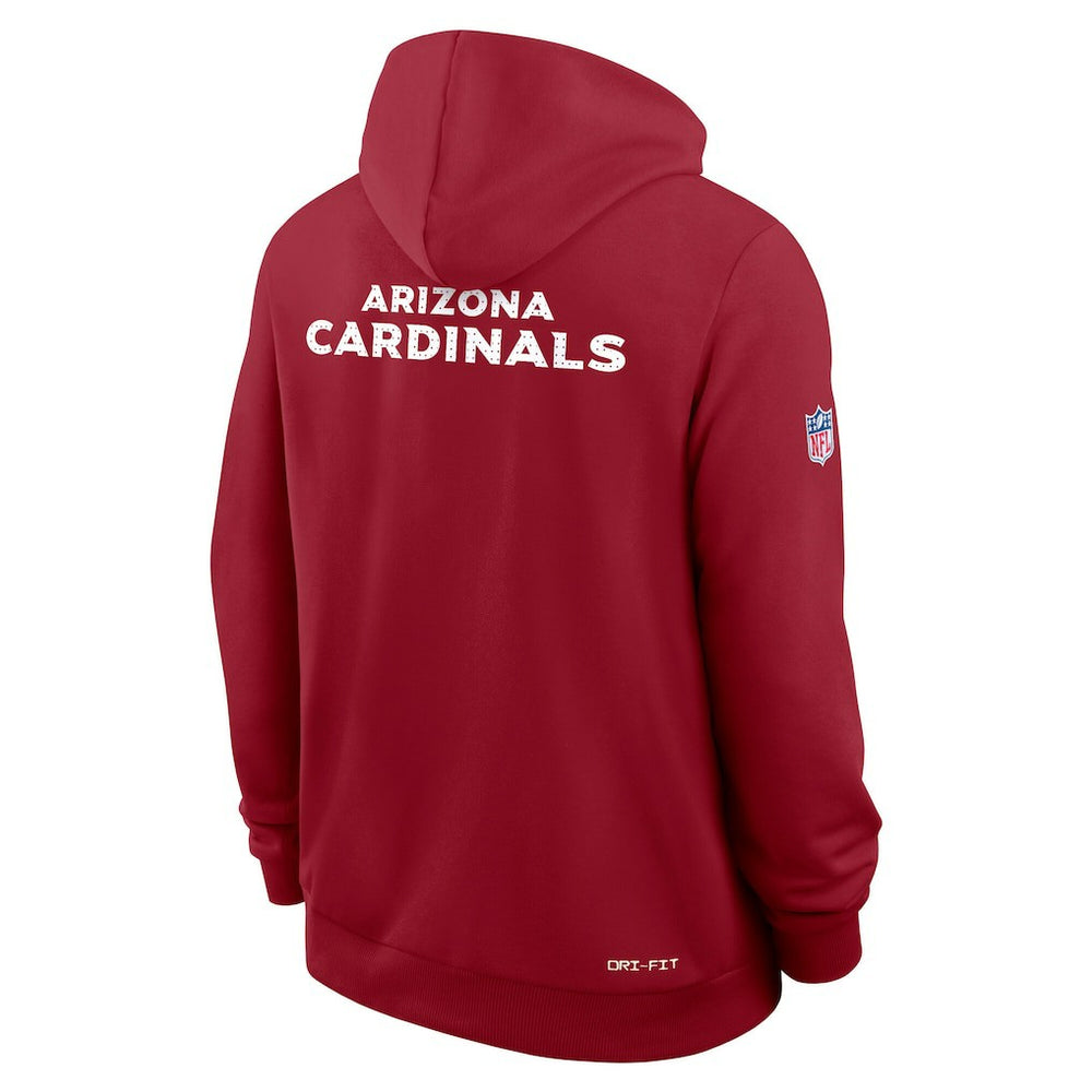 Sideline Standard Issue Initial Home Dri-FIT Hoodie - Arizona Cardinals