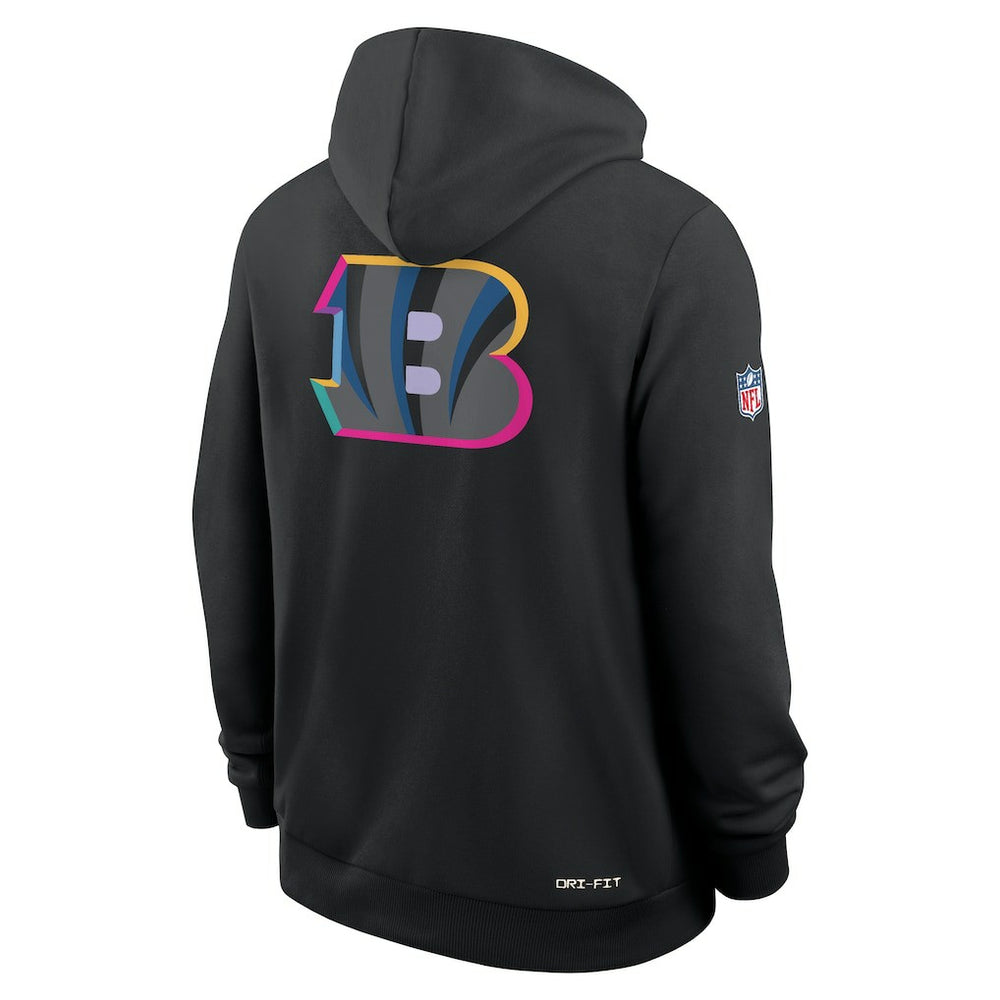 2025 NFL Crucial Catch Sideline Standard Issue Dri-FIT Hoodie - Cincinnati Bengals