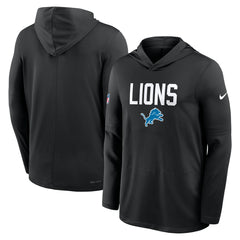 Sideline Pass Accuracy Dri-FIT Long Sleeve Hoodie T-Shirt - Detroit Lions