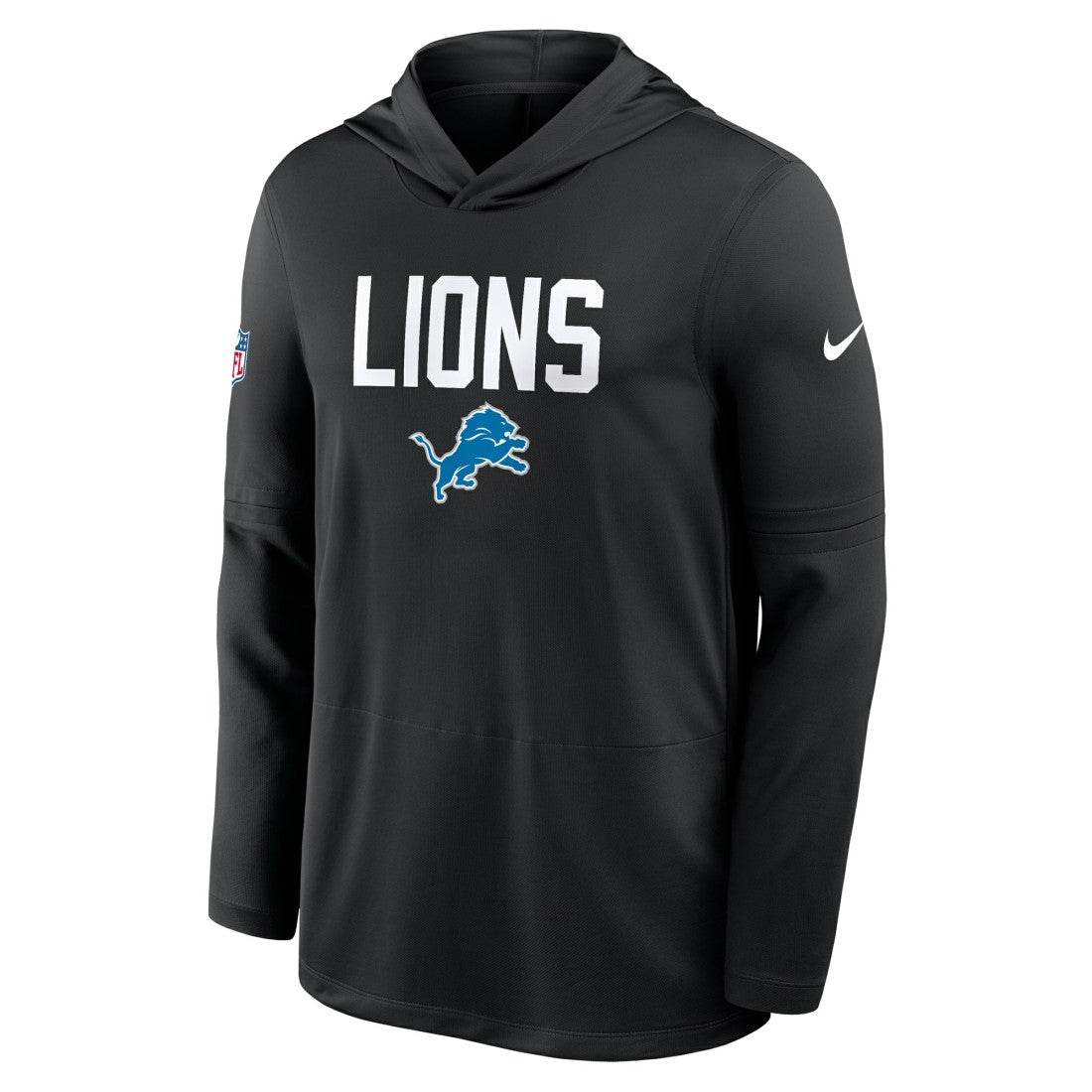 Sideline Pass Accuracy Dri-FIT Long Sleeve Hoodie T-Shirt - Detroit Lions