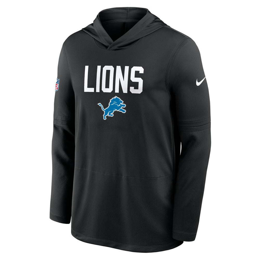 Sideline Pass Accuracy Dri-FIT Long Sleeve Hoodie T-Shirt - Detroit Lions