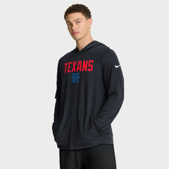 Sideline Pass Accuracy Dri-FIT Long Sleeve Hoodie T-Shirt  - Houston Texans