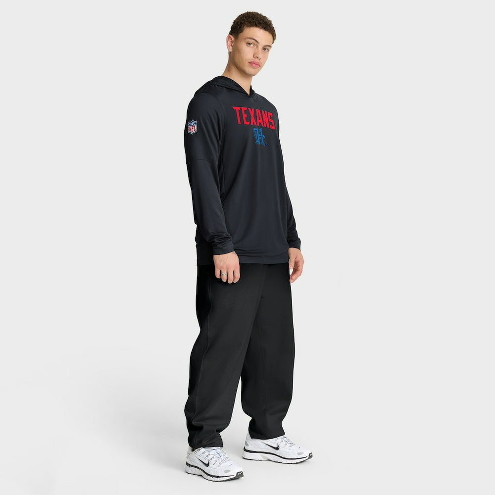 Sideline Pass Accuracy Dri-FIT Long Sleeve Hoodie T-Shirt  - Houston Texans