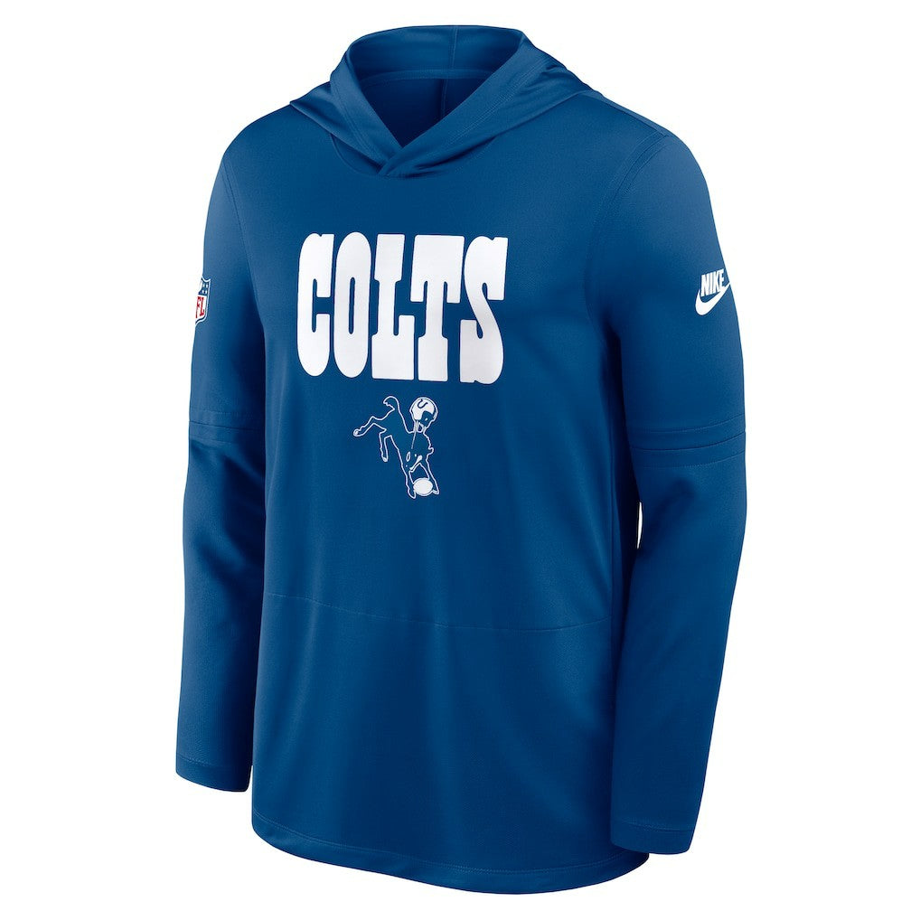 Sideline Pass Accuracy Dri-FIT Long Sleeve Hoodie T-Shirt - Indianapolis Colts