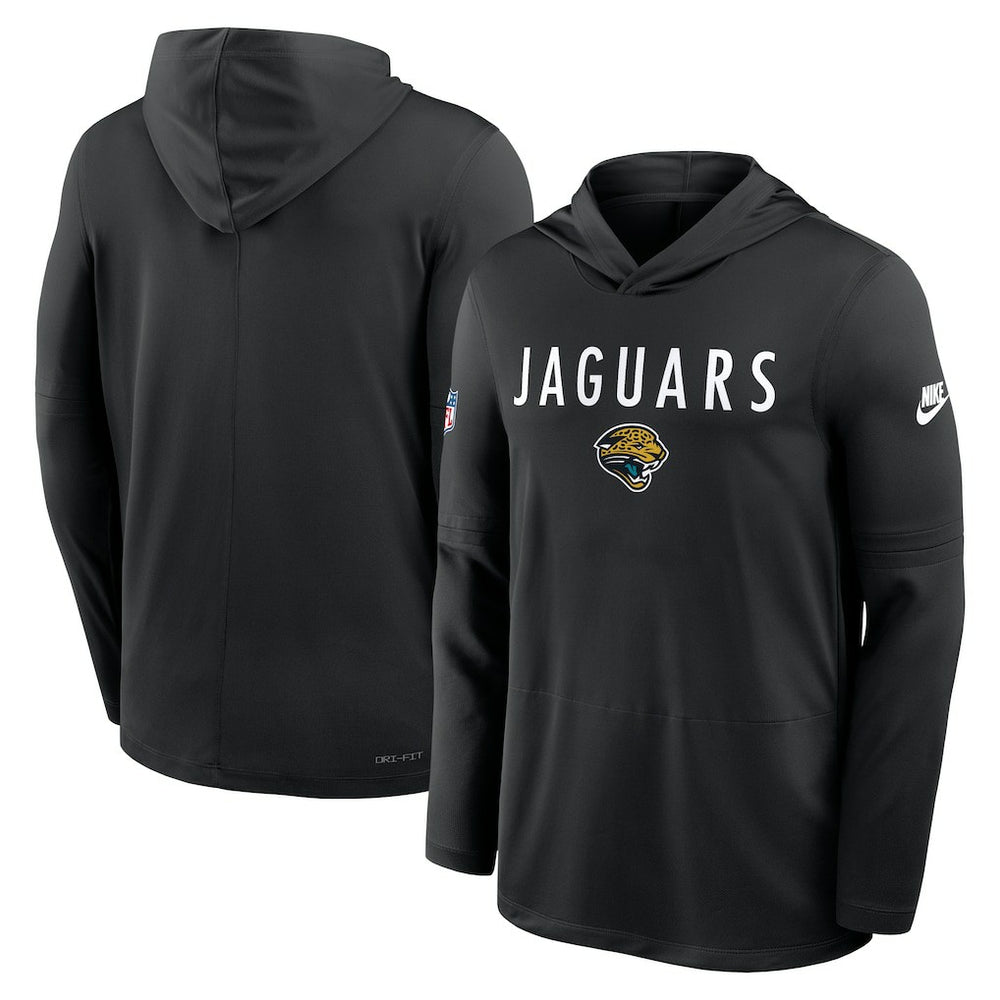 Sideline Pass Accuracy Dri-FIT Long Sleeve Hoodie T-Shirt  - Jacksonville Jaguars