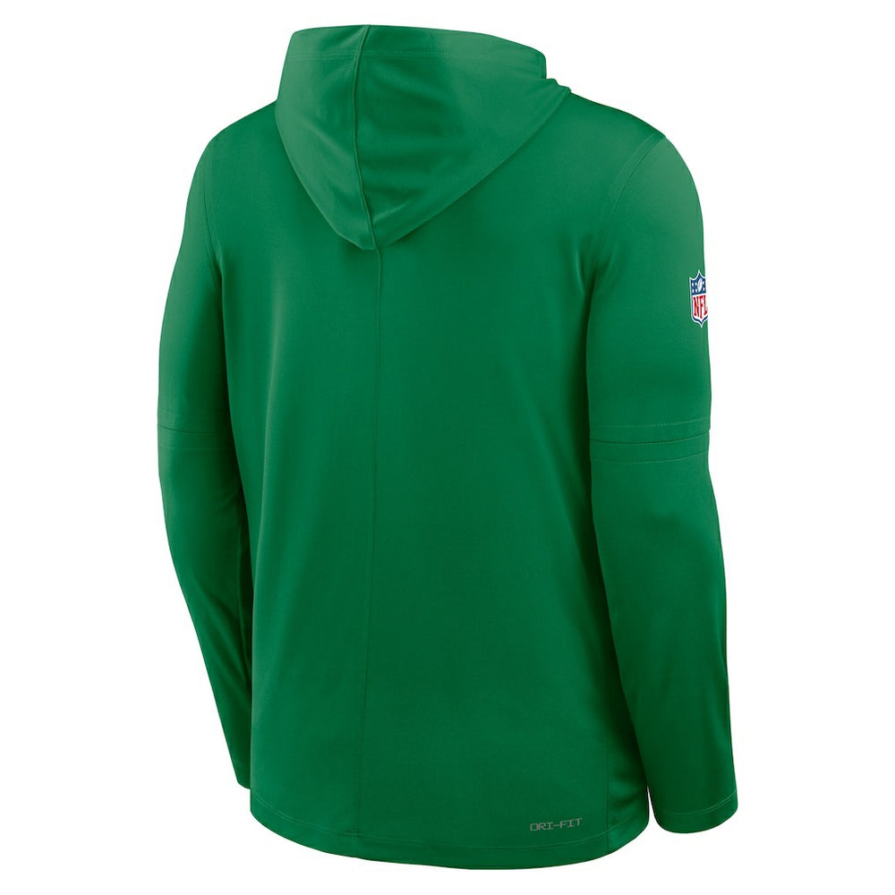Sideline Pass Accuracy Dri-FIT Long Sleeve Hoodie T-Shirt  - Philadelphia Eagles