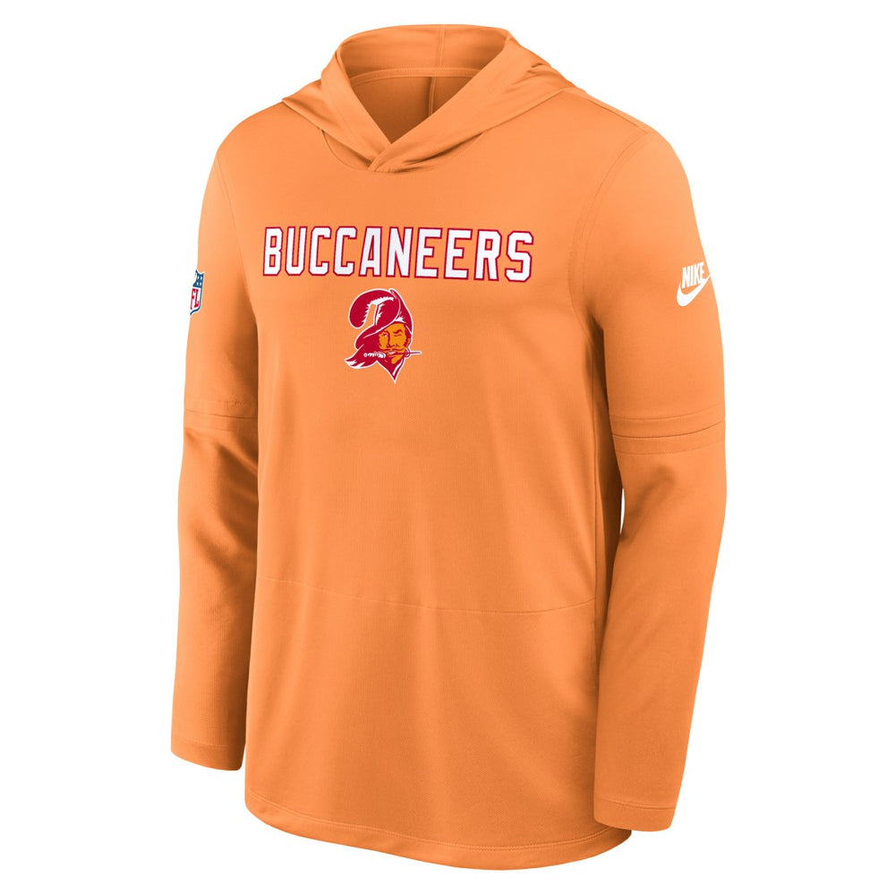 Sideline Pass Accuracy Dri-FIT Long Sleeve Hoodie T-Shirt - Tampa Bay Buccaneers