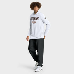 Sideline Pass Accuracy Dri-FIT Long Sleeve Hoodie T-Shirt - Cleveland Browns