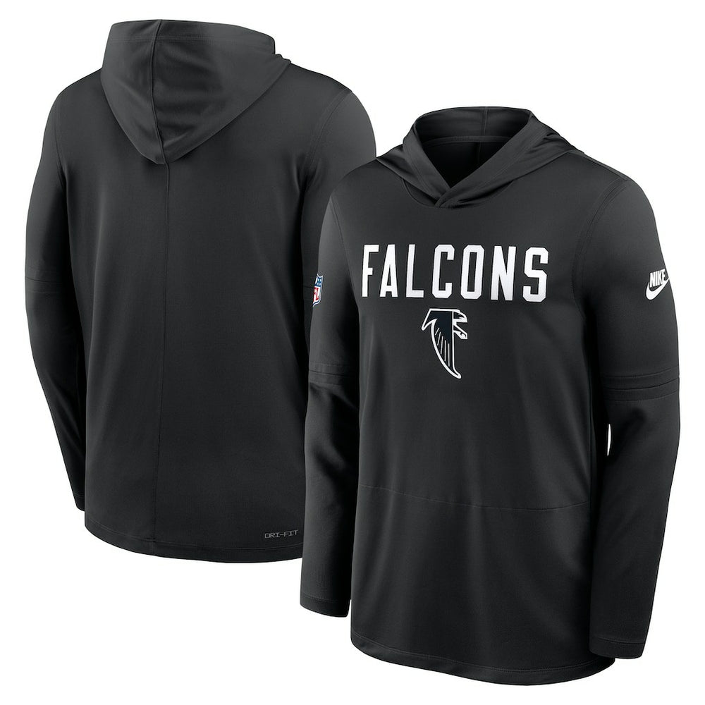 Sideline Pass Accuracy Dri-FIT Long Sleeve Hoodie T-Shirt - Atlanta Falcons