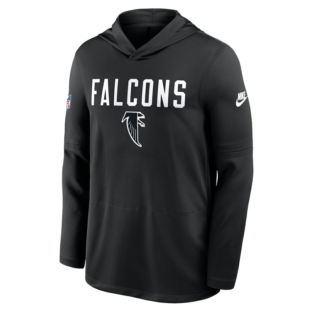 Sideline Pass Accuracy Dri-FIT Long Sleeve Hoodie T-Shirt - Atlanta Falcons