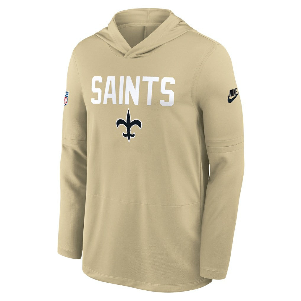 Sideline Pass Accuracy Dri-FIT Long Sleeve Hoodie T-Shirt - New Orleans Saints