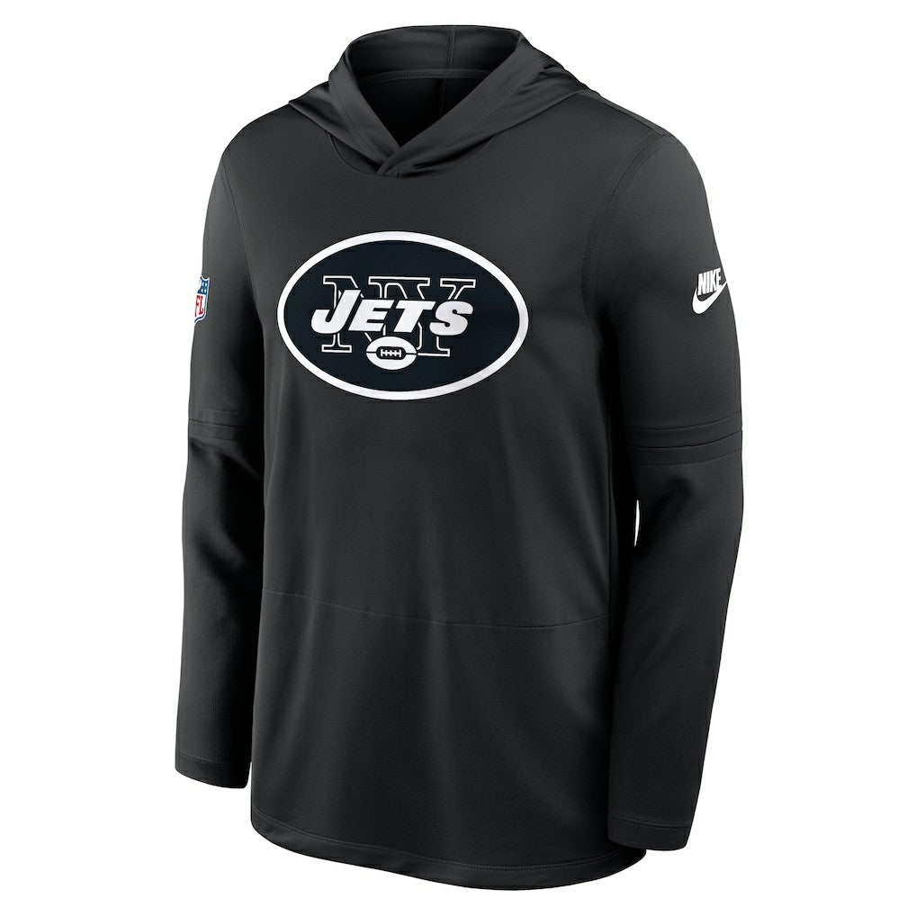 Sideline Pass Accuracy Dri-FIT Long Sleeve Hoodie T-Shirt - New York Jets
