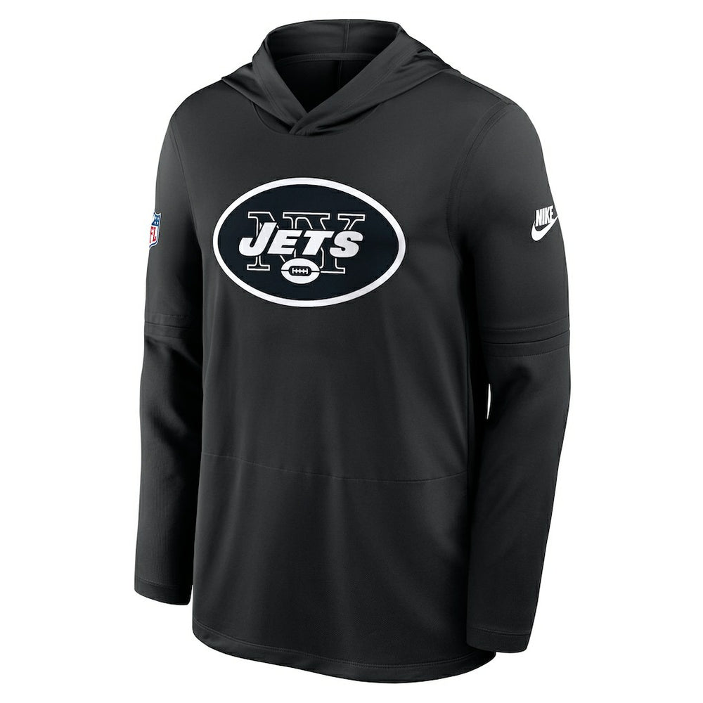 Sideline Pass Accuracy Dri-FIT Long Sleeve Hoodie T-Shirt - New York Jets