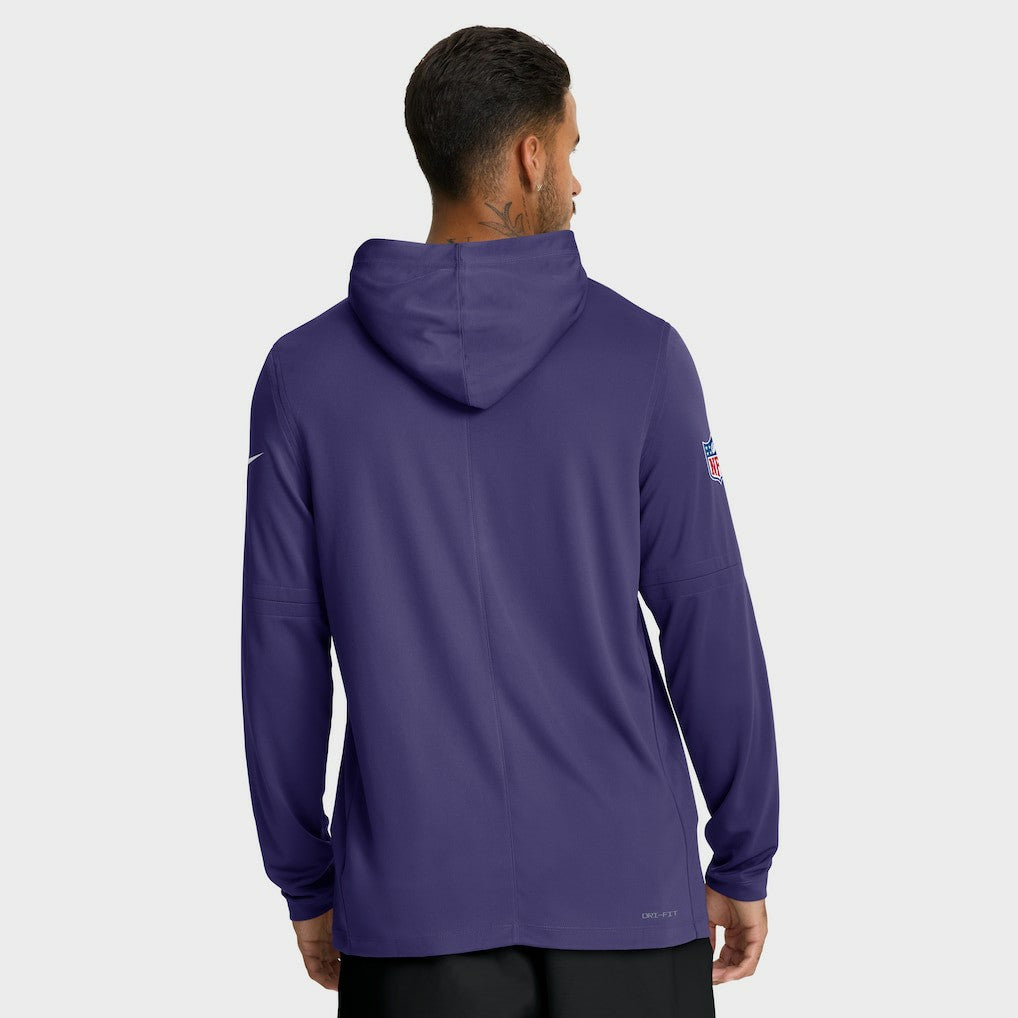 Sideline Pure Fury Performance Long Sleeve Hoodie T-Shirt - Baltimore Ravens