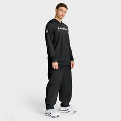 Sideline Pure Fury Performance Long Sleeve Hoodie T-Shirt - Baltimore Ravens