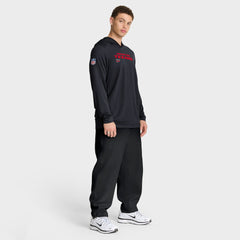 Sideline Pure Fury Performance Long Sleeve Hoodie T-Shirt - Houston Texans