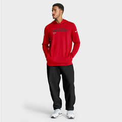 Sideline Pure Fury Performance Long Sleeve Hoodie T-Shirt - Houston Texans