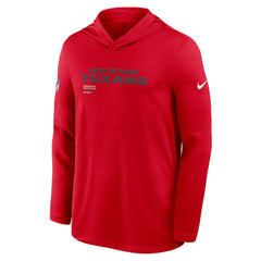 Sideline Pure Fury Performance Long Sleeve Hoodie T-Shirt - Houston Texans