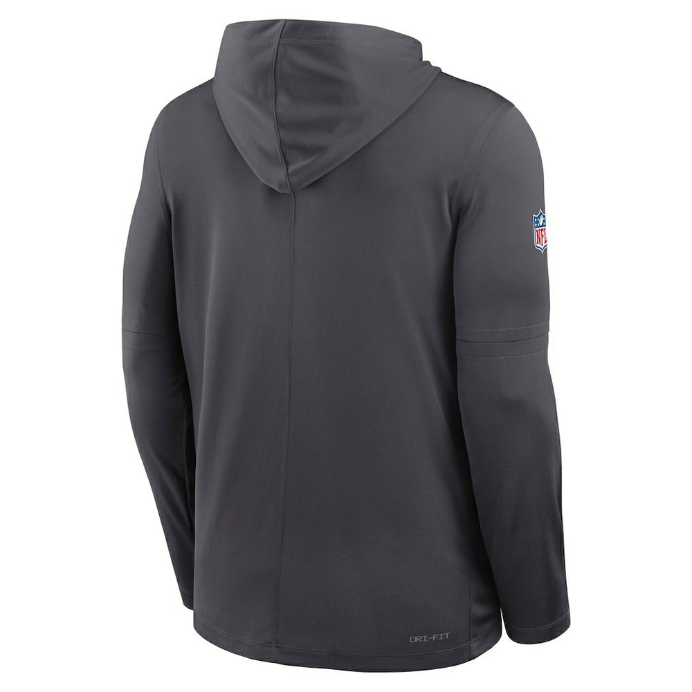 Sideline Pure Fury Performance Long Sleeve Hoodie T-Shirt - Dallas Cowboys