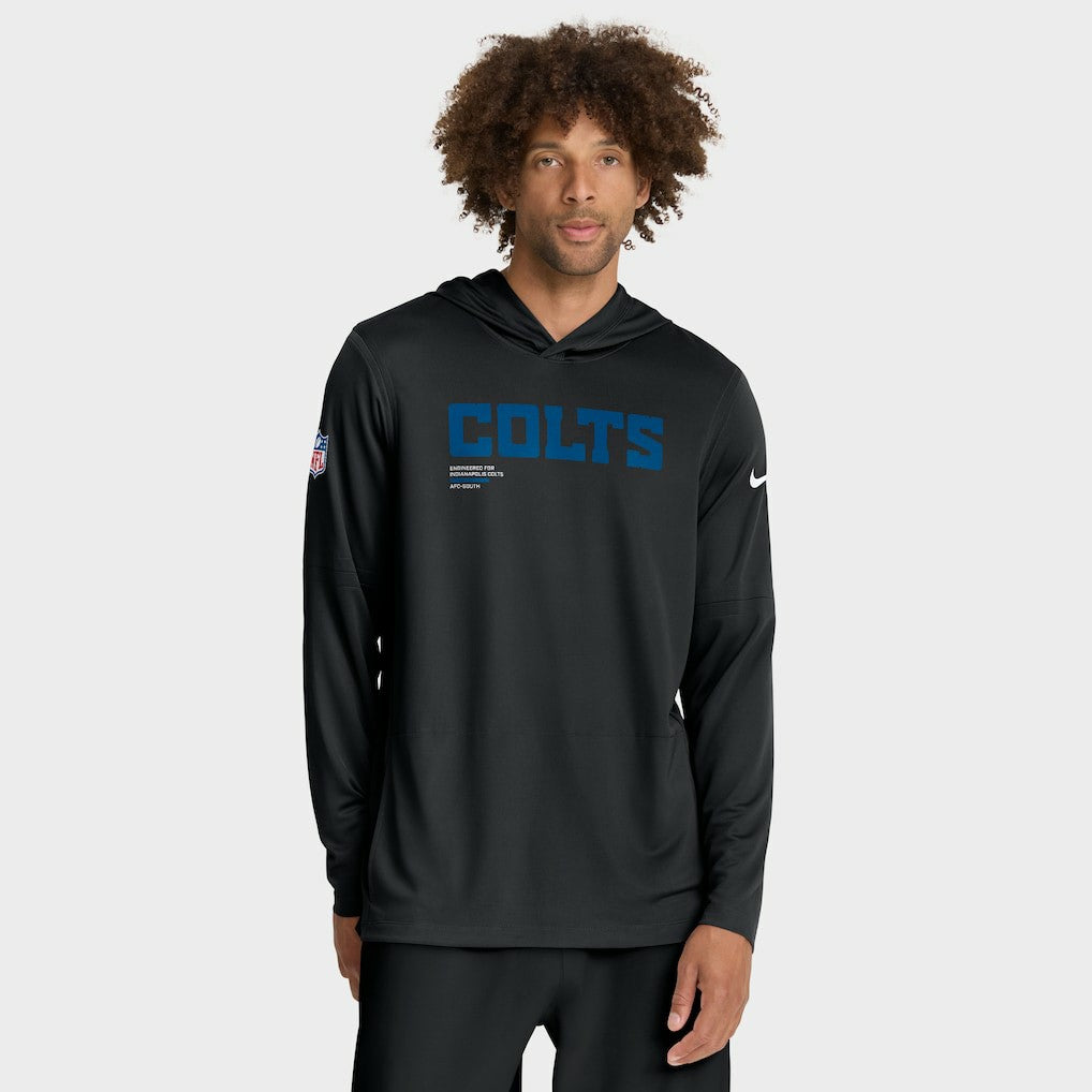 Sideline Pure Fury Performance Long Sleeve Hoodie T-Shirt - Indianapolis Colts