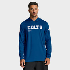 Sideline Pure Fury Performance Long Sleeve Hoodie T-Shirt - Indianapolis Colts