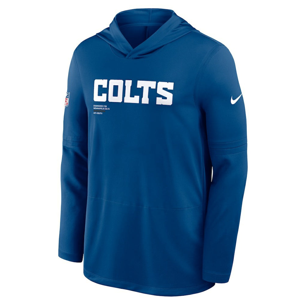 Sideline Pure Fury Performance Long Sleeve Hoodie T-Shirt - Indianapolis Colts