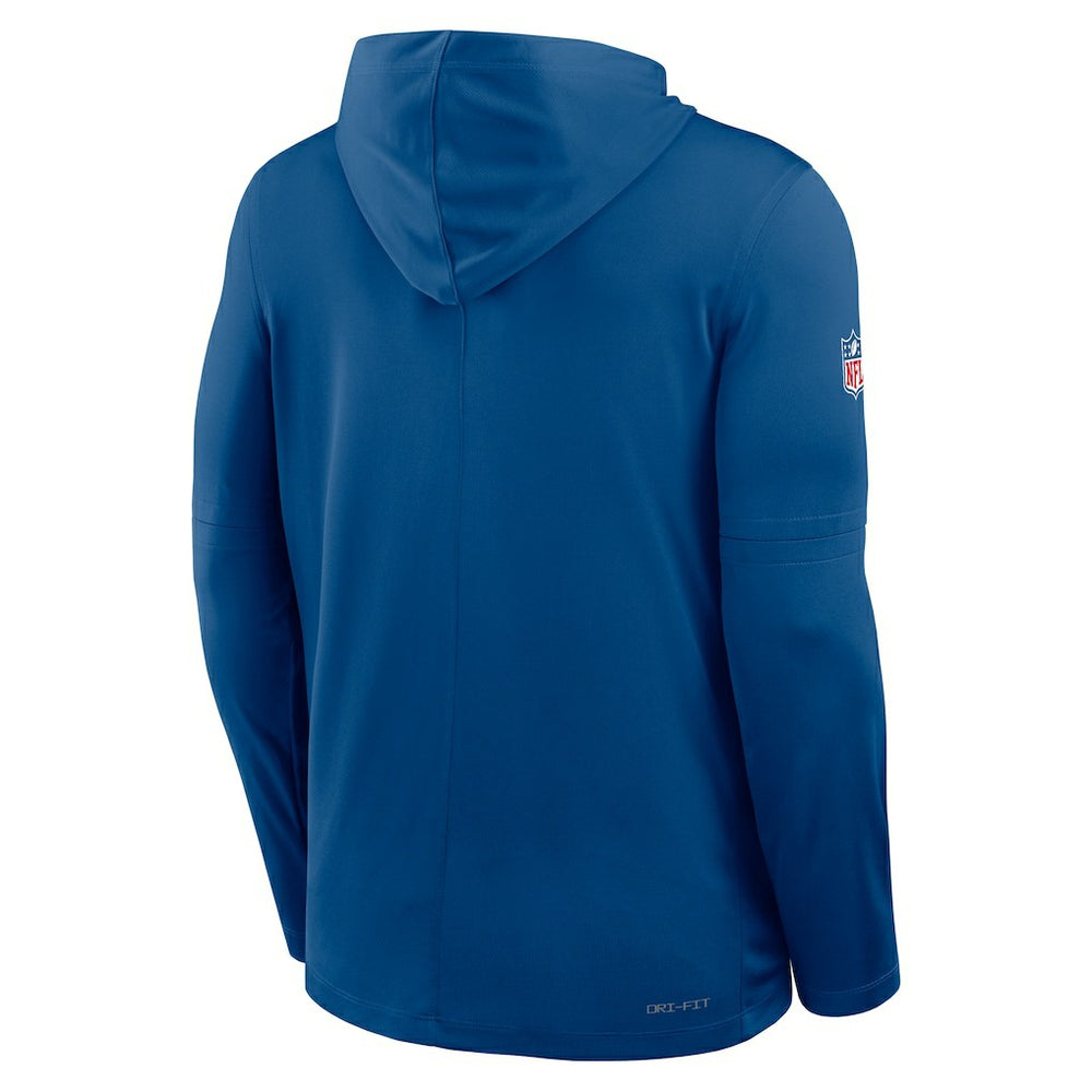 Sideline Pure Fury Performance Long Sleeve Hoodie T-Shirt - Indianapolis Colts