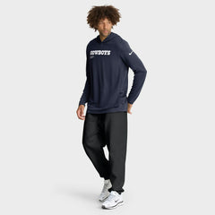 Sideline Pure Fury Performance Long Sleeve Hoodie T-Shirt - Dallas Cowboys