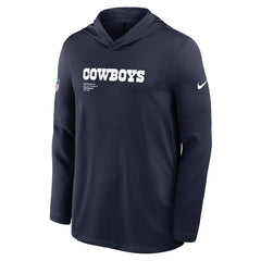 Sideline Pure Fury Performance Long Sleeve Hoodie T-Shirt - Dallas Cowboys