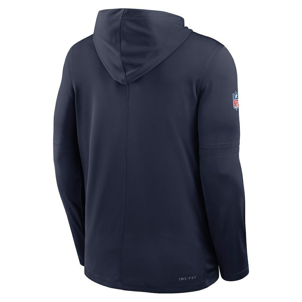 Sideline Pure Fury Performance Long Sleeve Hoodie T-Shirt - Dallas Cowboys