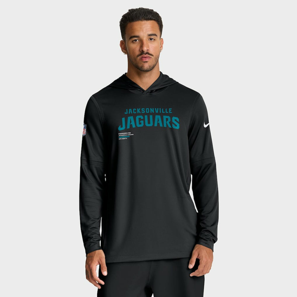 Sideline Pure Fury Performance Long Sleeve Hoodie T-Shirt - Jacksonville Jaguars