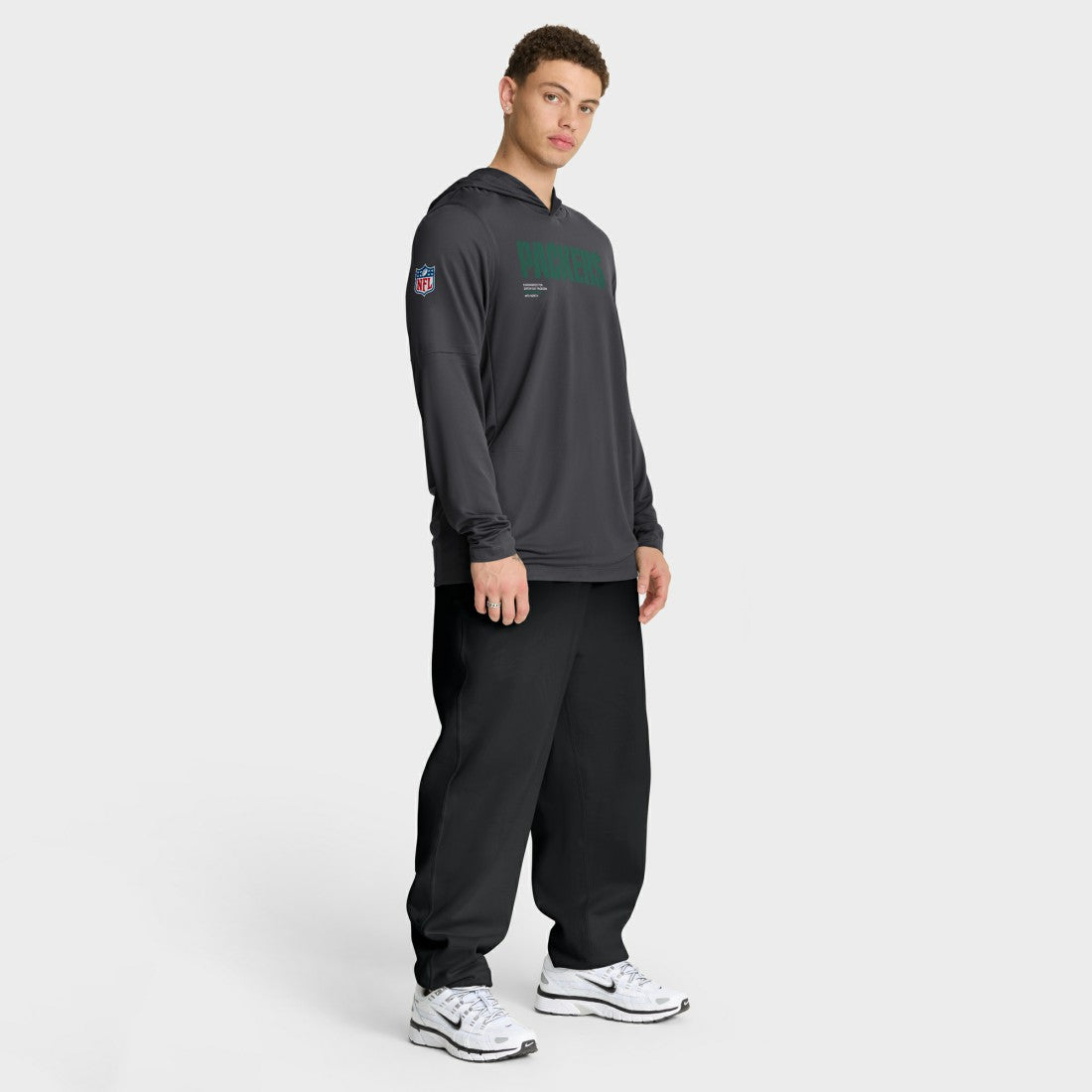 Sideline Pure Fury Performance Long Sleeve Hoodie T-Shirt - Green Bay Packers