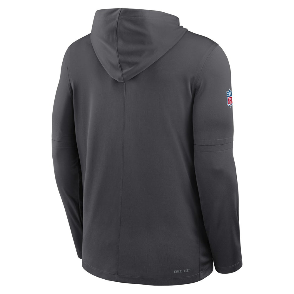 Sideline Pure Fury Performance Long Sleeve Hoodie T-Shirt - Green Bay Packers