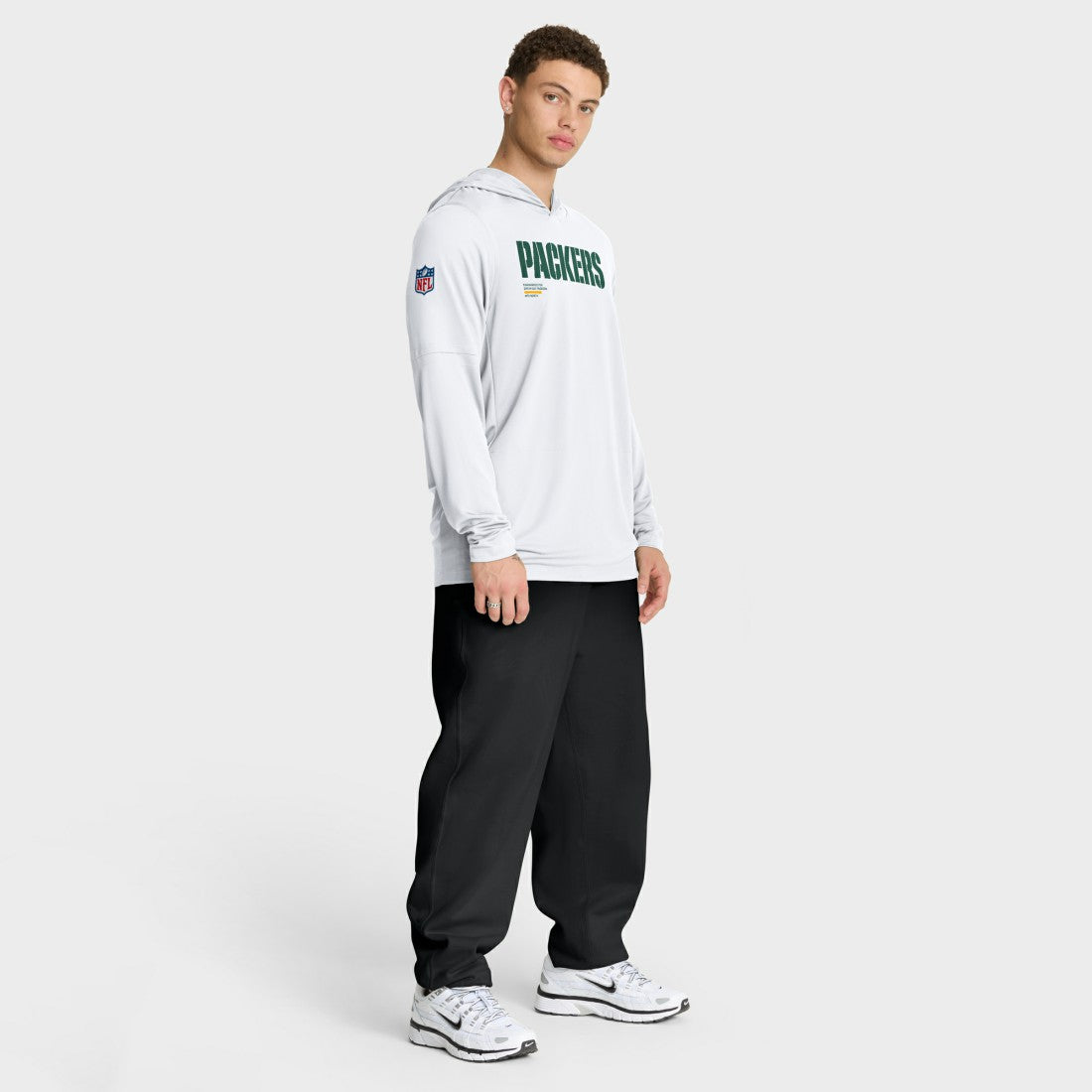 Sideline Pure Fury Performance Long Sleeve Hoodie T-Shirt - Green Bay Packers