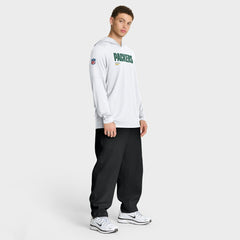 Sideline Pure Fury Performance Long Sleeve Hoodie T-Shirt - Green Bay Packers