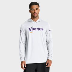 Sideline Pure Fury Performance Long Sleeve Hoodie T-Shirt - Minnesota Vikings