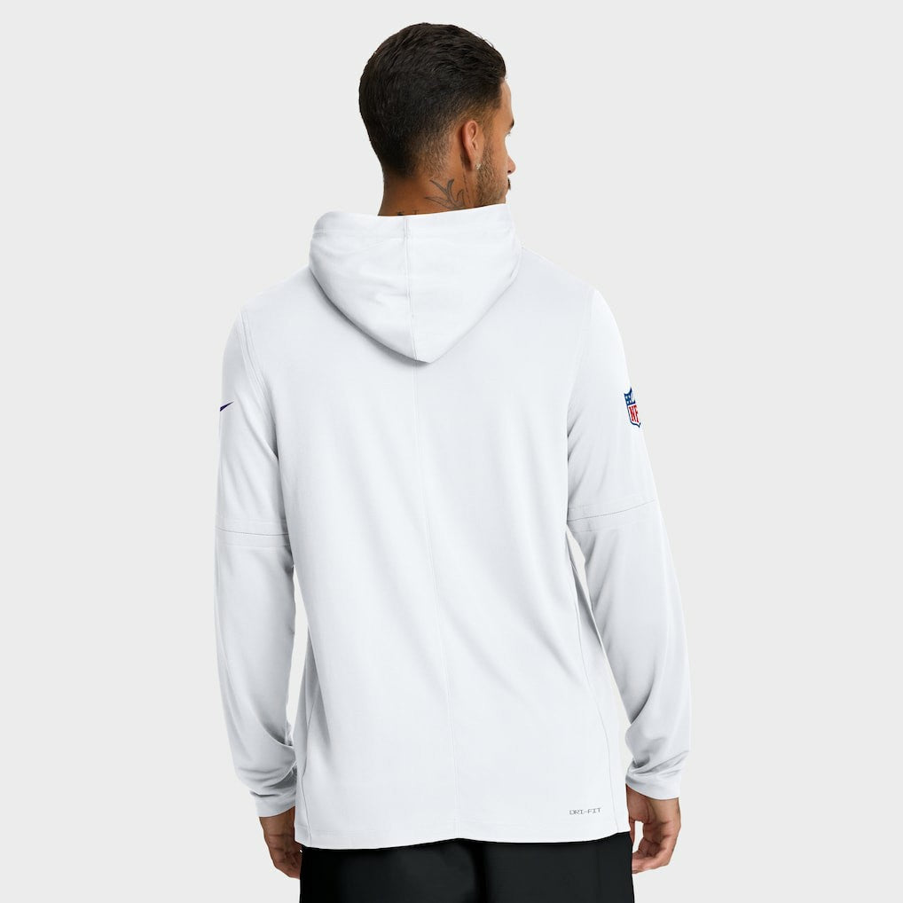 Sideline Pure Fury Performance Long Sleeve Hoodie T-Shirt - Minnesota Vikings